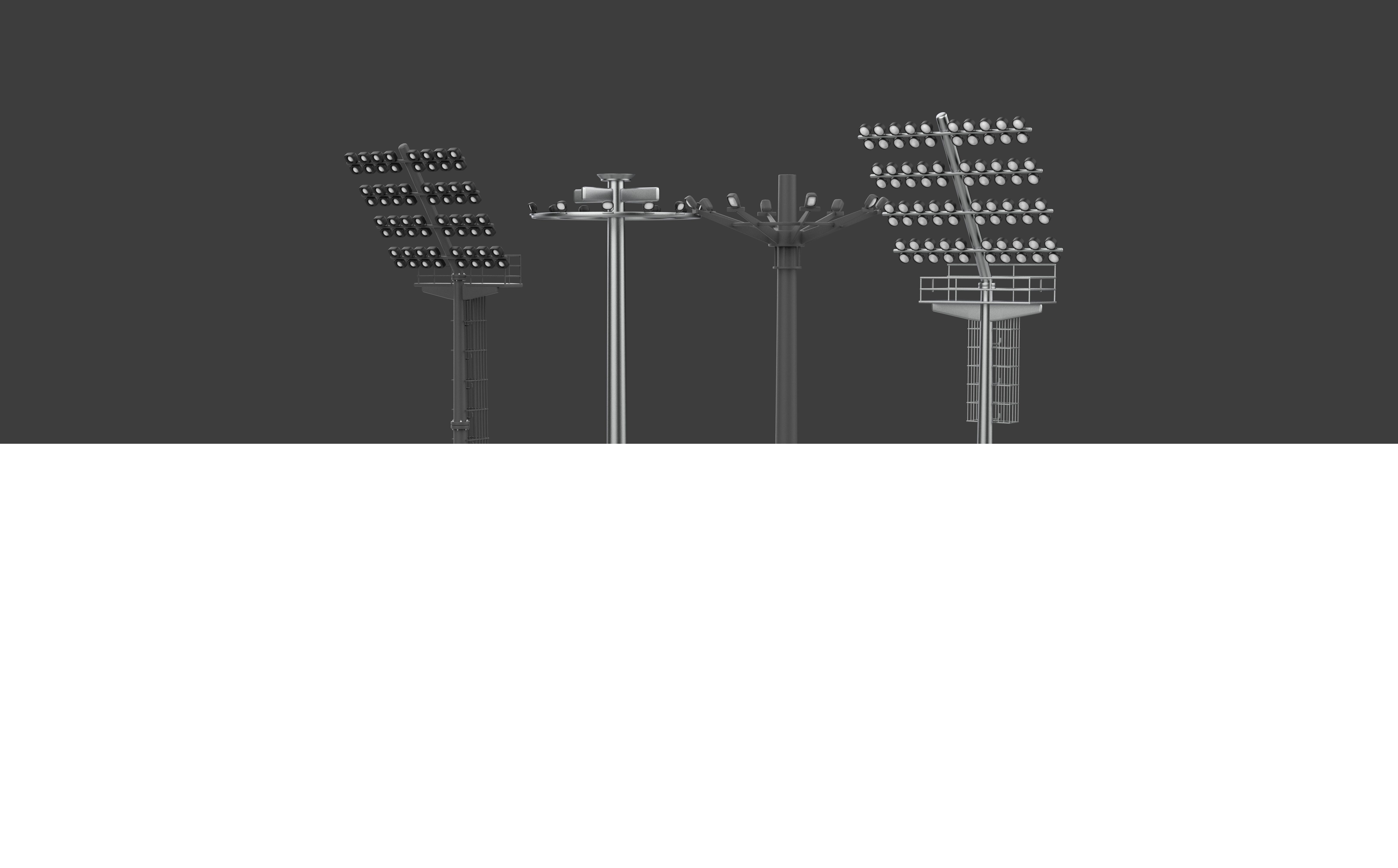 Stadium Light Tower  3D model_19