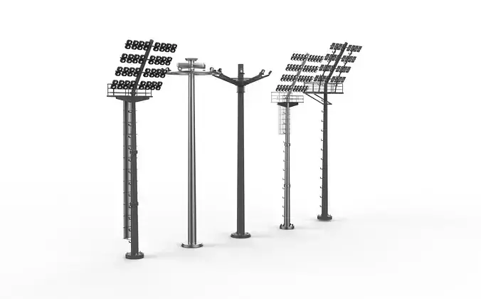 Stadium Light Tower  3D model
