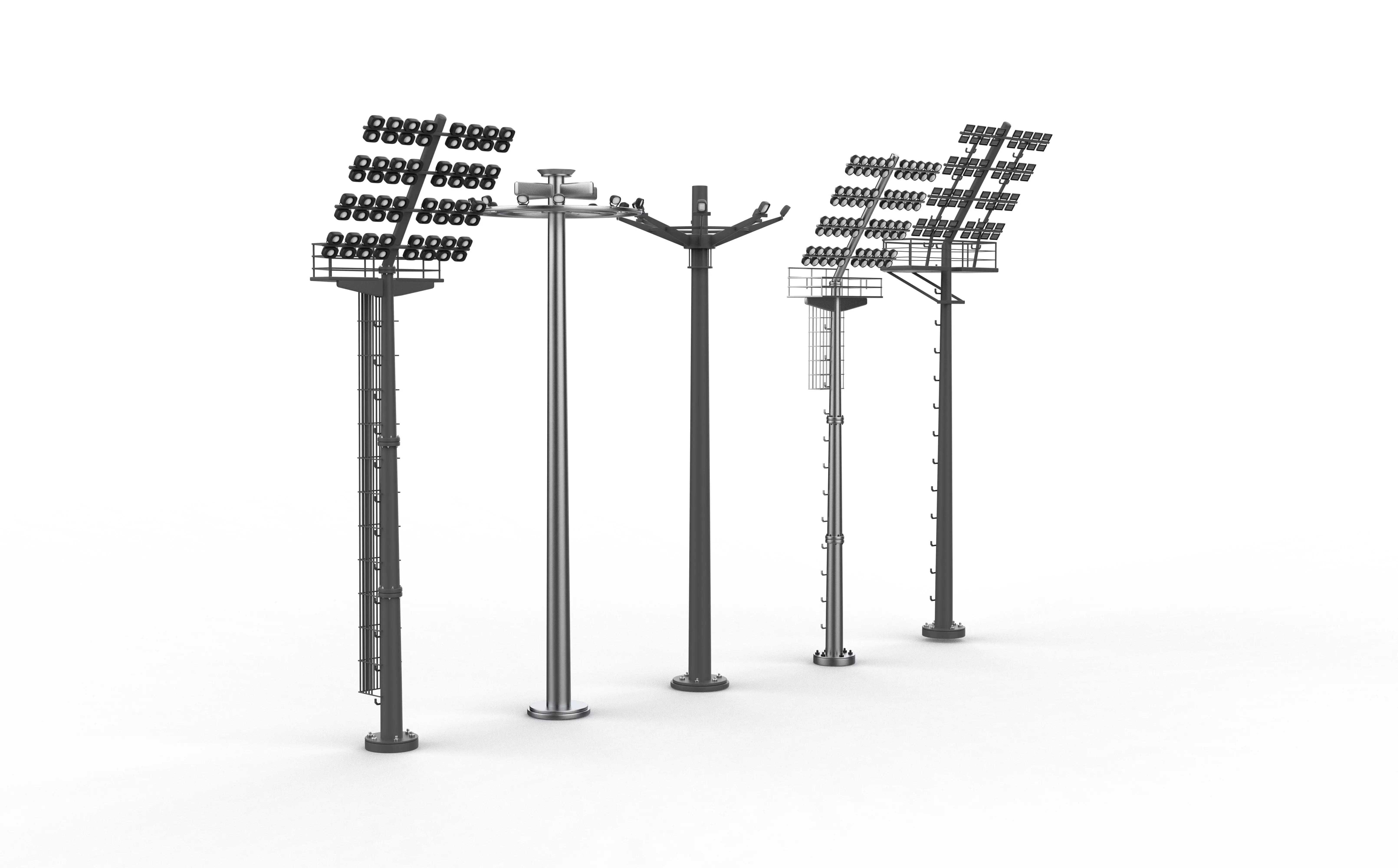 Stadium Light Tower  3D model_0