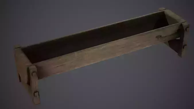 Wooden Trough - PBR Texture