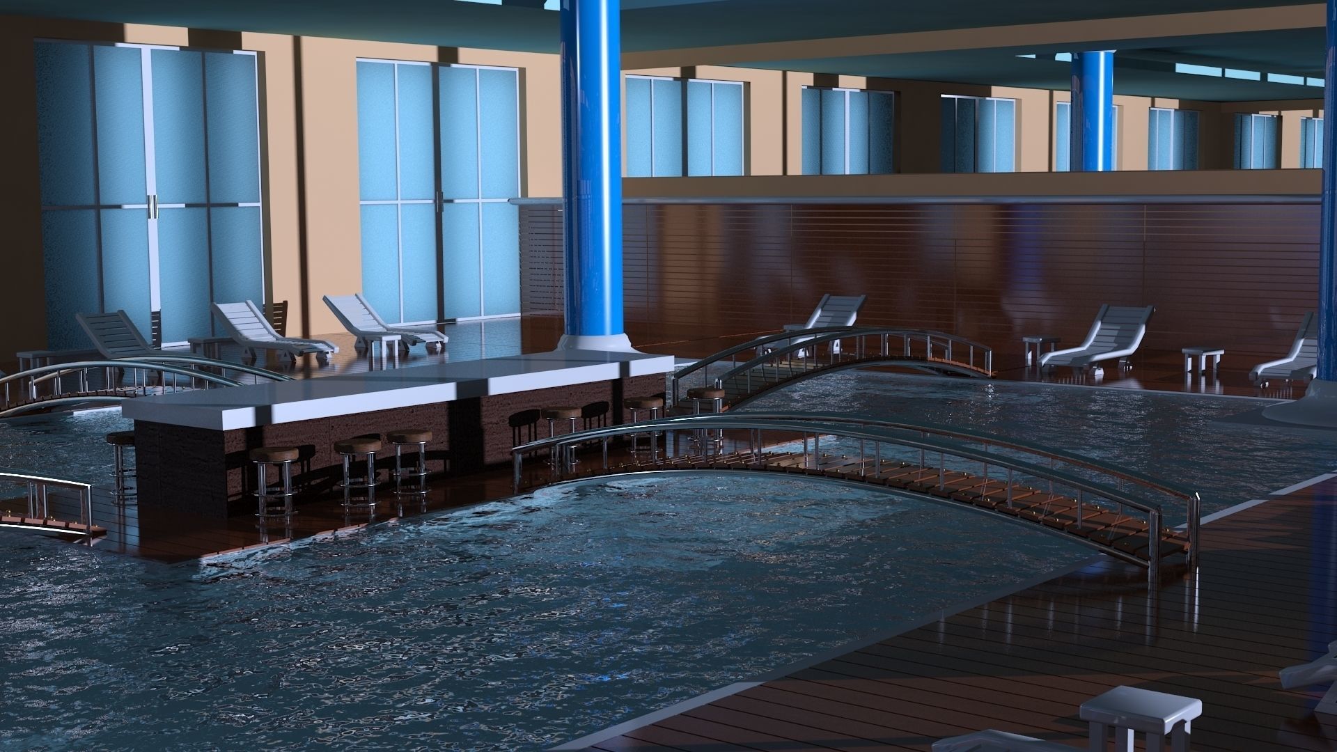 3ds models Low-poly 3D model_2