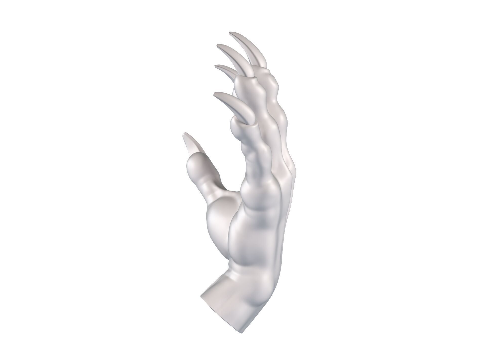 Werewolf Hand - Grab 3D print model_6