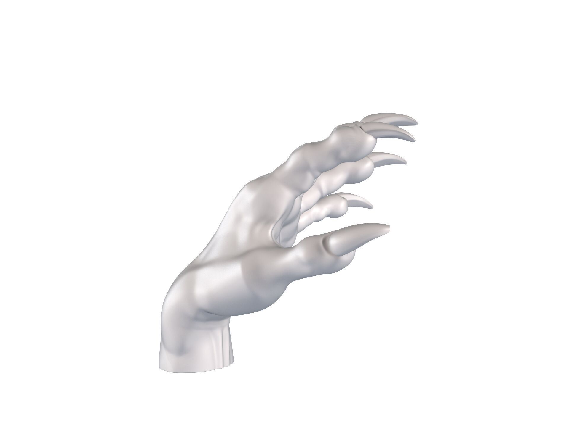 Werewolf Hand - Grab 3D print model_9