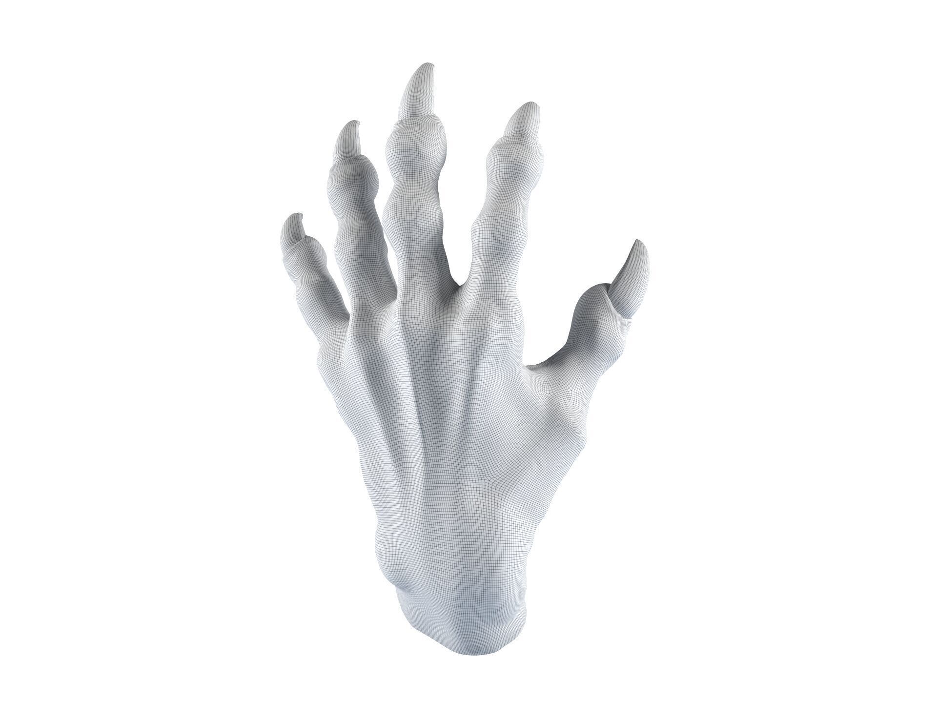 Werewolf Hand - Grab 3D print model_1