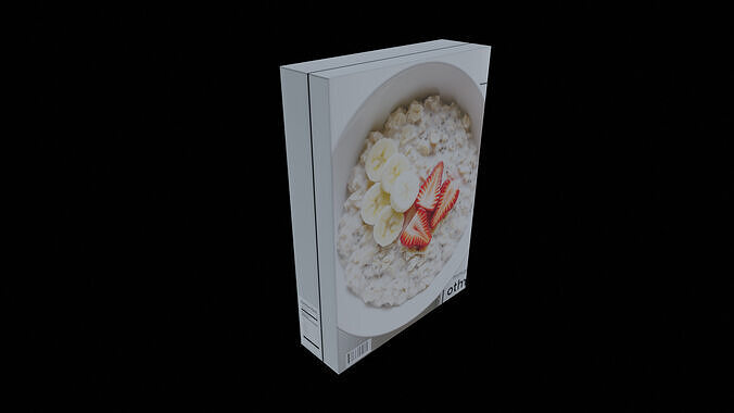 Dry breakfast and cereal-Instant Oatmeal-GAME READY PBR Low-poly 3D model