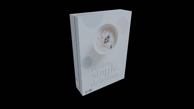 Dry breakfast and cereal-Instant Oatmeal-GAME READY PBR Low-poly 3D model