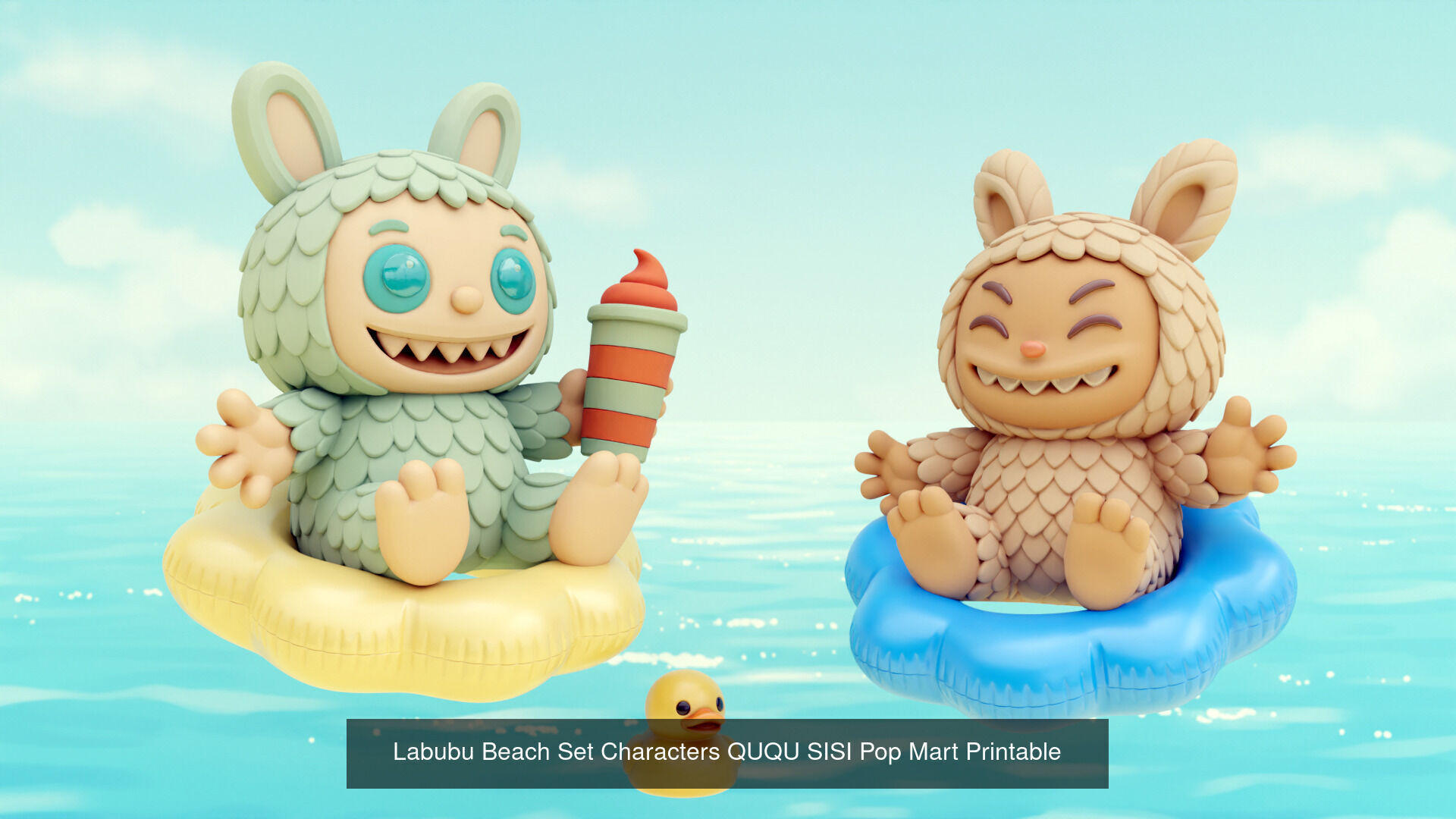 Labubu Have a Seat Series POP MART THE MONSTERS Printable 3D Model Collection_3