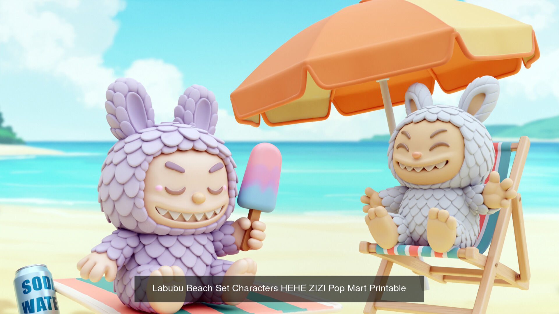 Labubu Have a Seat Series POP MART THE MONSTERS Printable 3D Model Collection_4