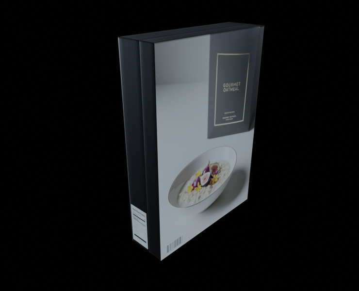 Dry breakfast and cereal-Instant Oatmeal-GAME READY PBR Low-poly 3D model_14