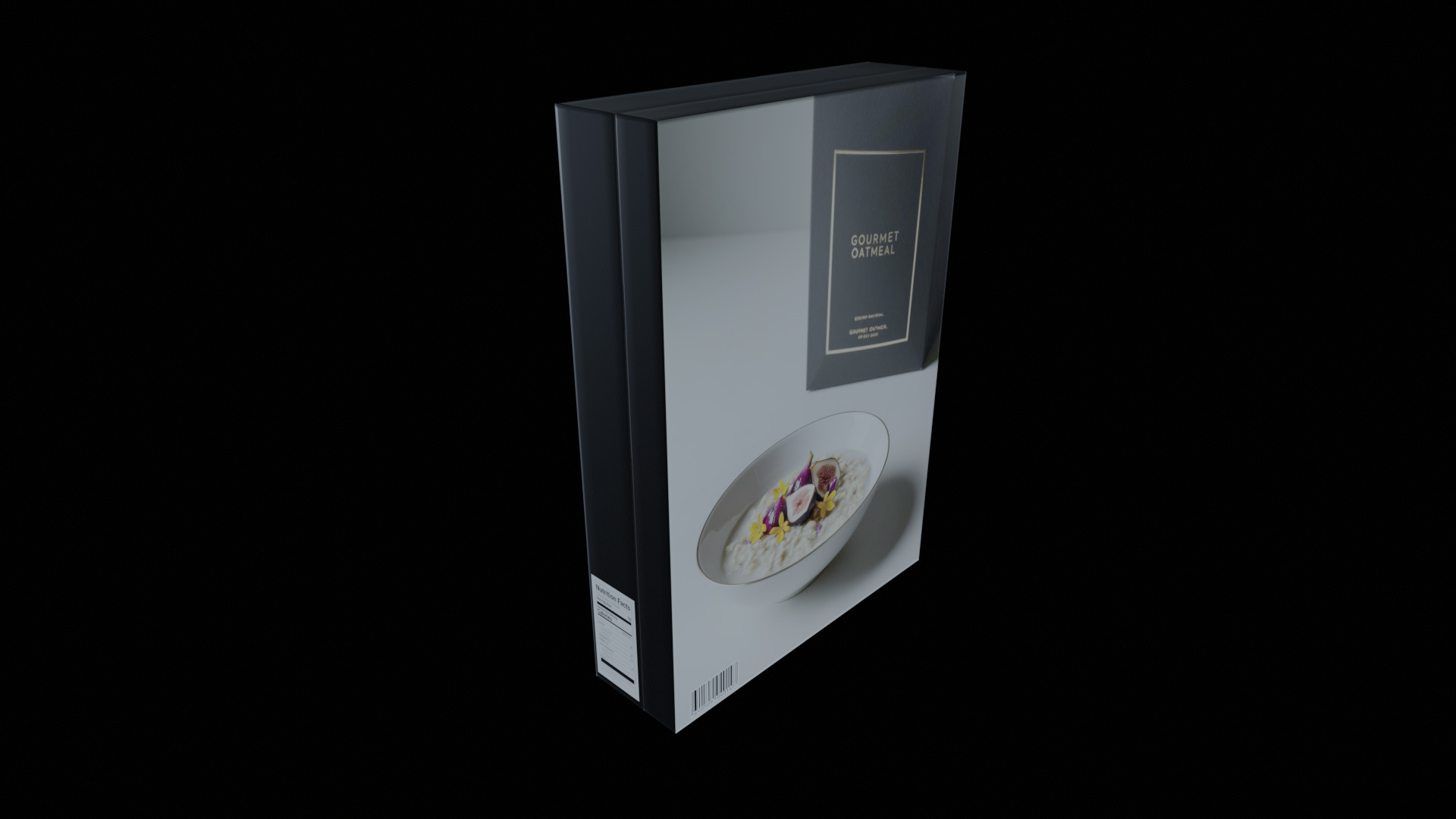 Dry breakfast and cereal-Instant Oatmeal-GAME READY PBR Low-poly 3D model_2