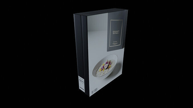 Dry breakfast and cereal-Instant Oatmeal-GAME READY PBR Low-poly 3D model