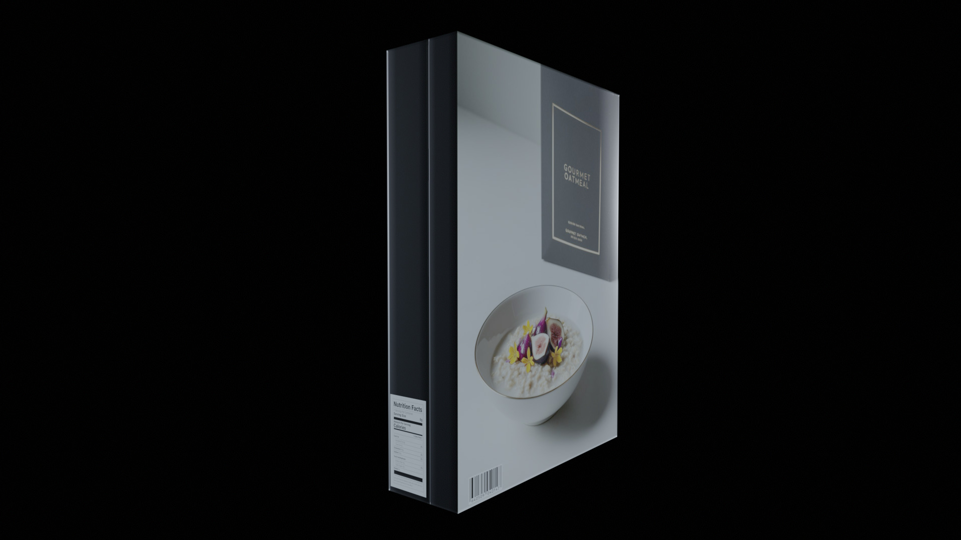 Dry breakfast and cereal-Instant Oatmeal-GAME READY PBR Low-poly 3D model_4