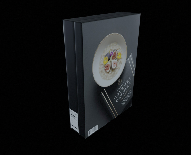 Dry breakfast and cereal-Instant Oatmeal-GAME READY PBR Low-poly 3D model_14