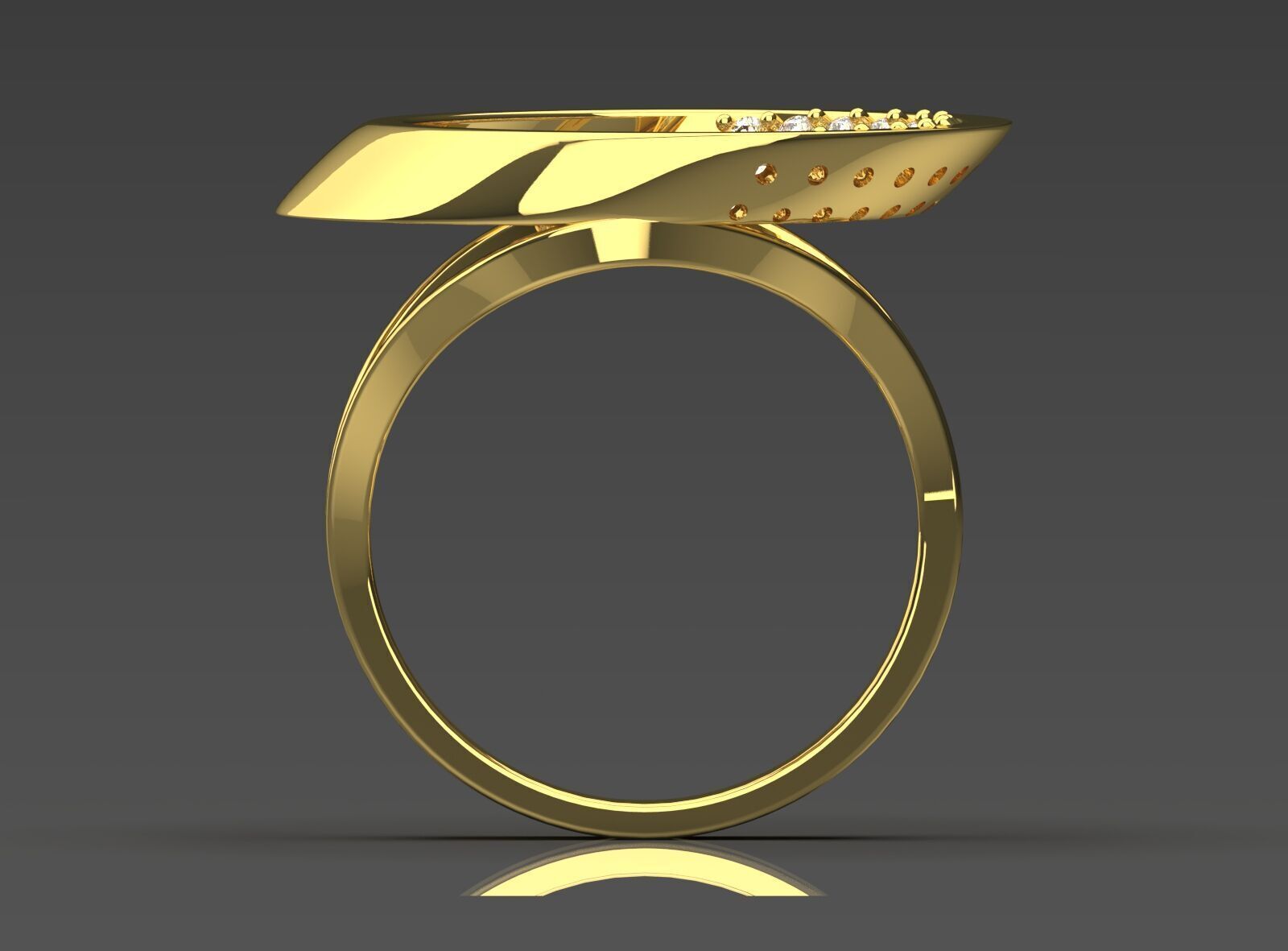 jewelry ring jr00147 3D print model_1