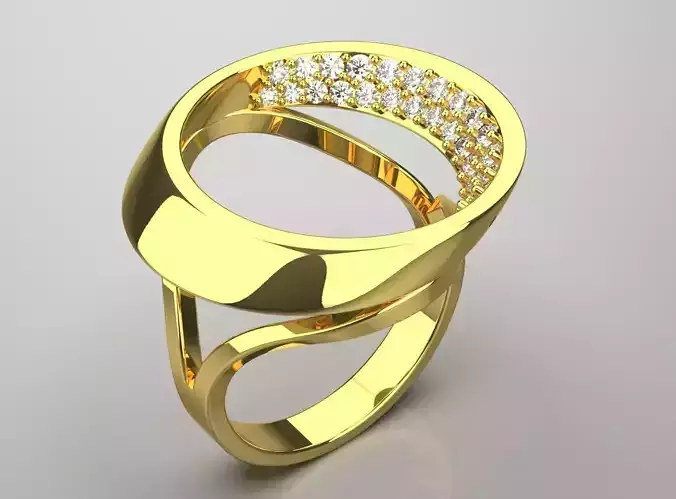 jewelry ring jr00147 3D print model