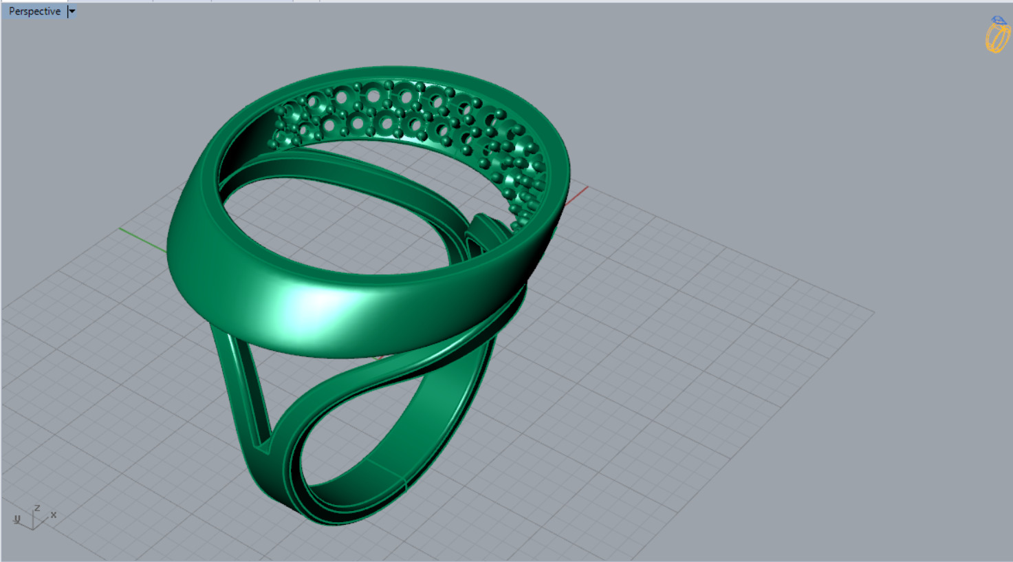 jewelry ring jr00147 3D print model_5