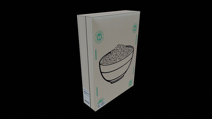 Dry breakfast and cereal-Instant Oatmeal-GAME READY PBR Low-poly 3D model