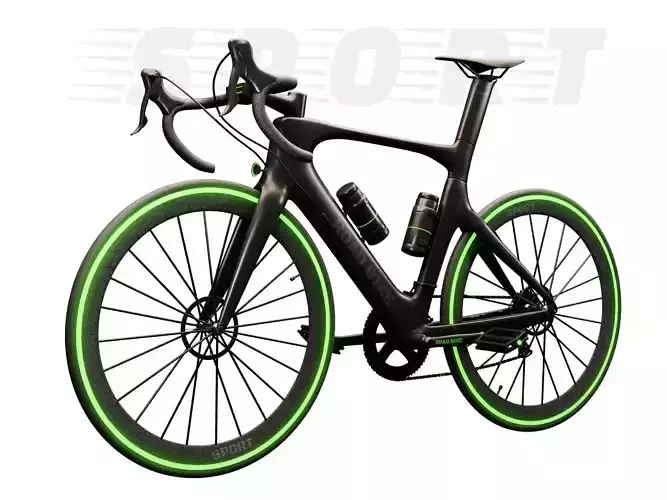 High quality Sport Bike with green neon lights