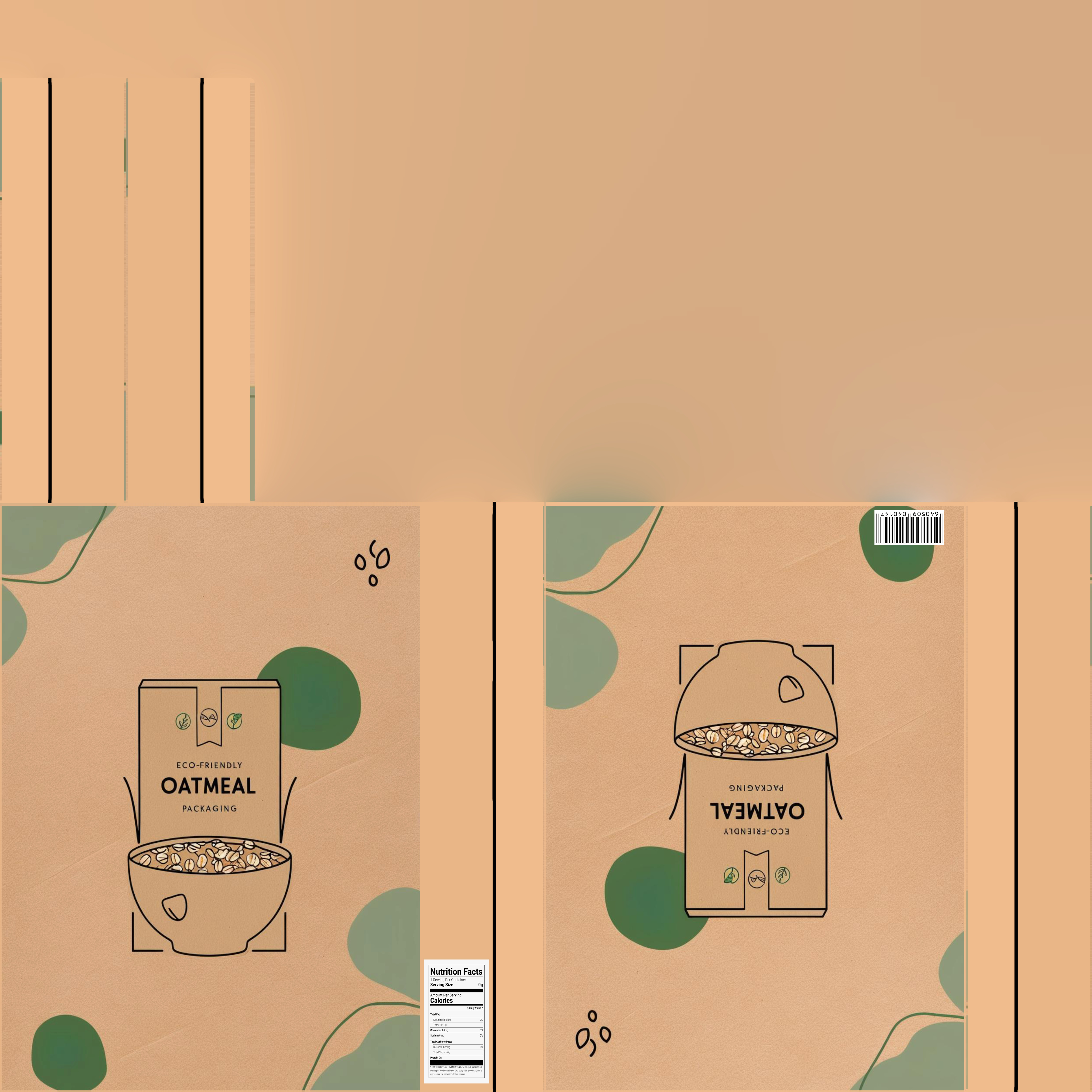 Dry breakfast and cereal-Instant Oatmeal-GAME READY PBR Low-poly 3D model_16