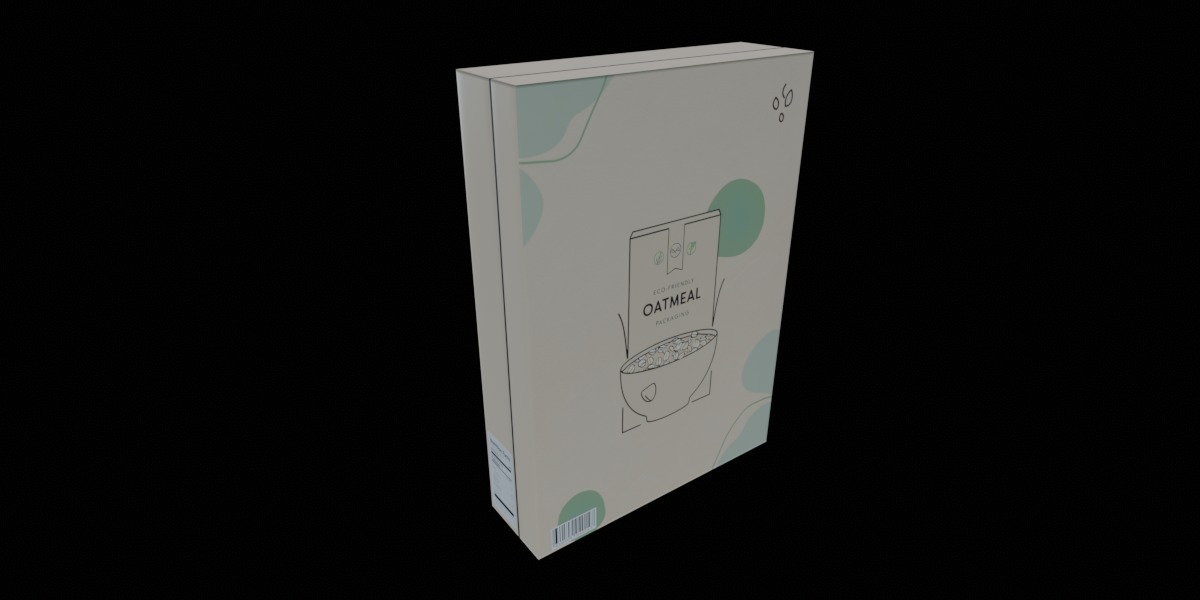 Dry breakfast and cereal-Instant Oatmeal-GAME READY PBR Low-poly 3D model_13