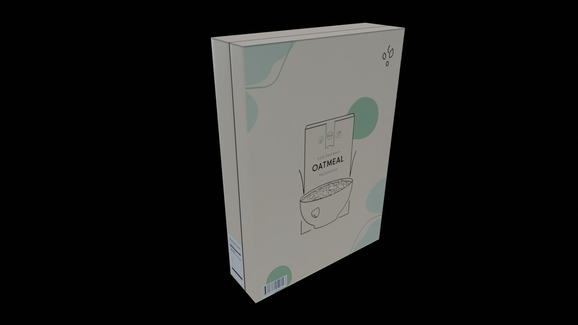 Dry breakfast and cereal-Instant Oatmeal-GAME READY PBR Low-poly 3D model_2