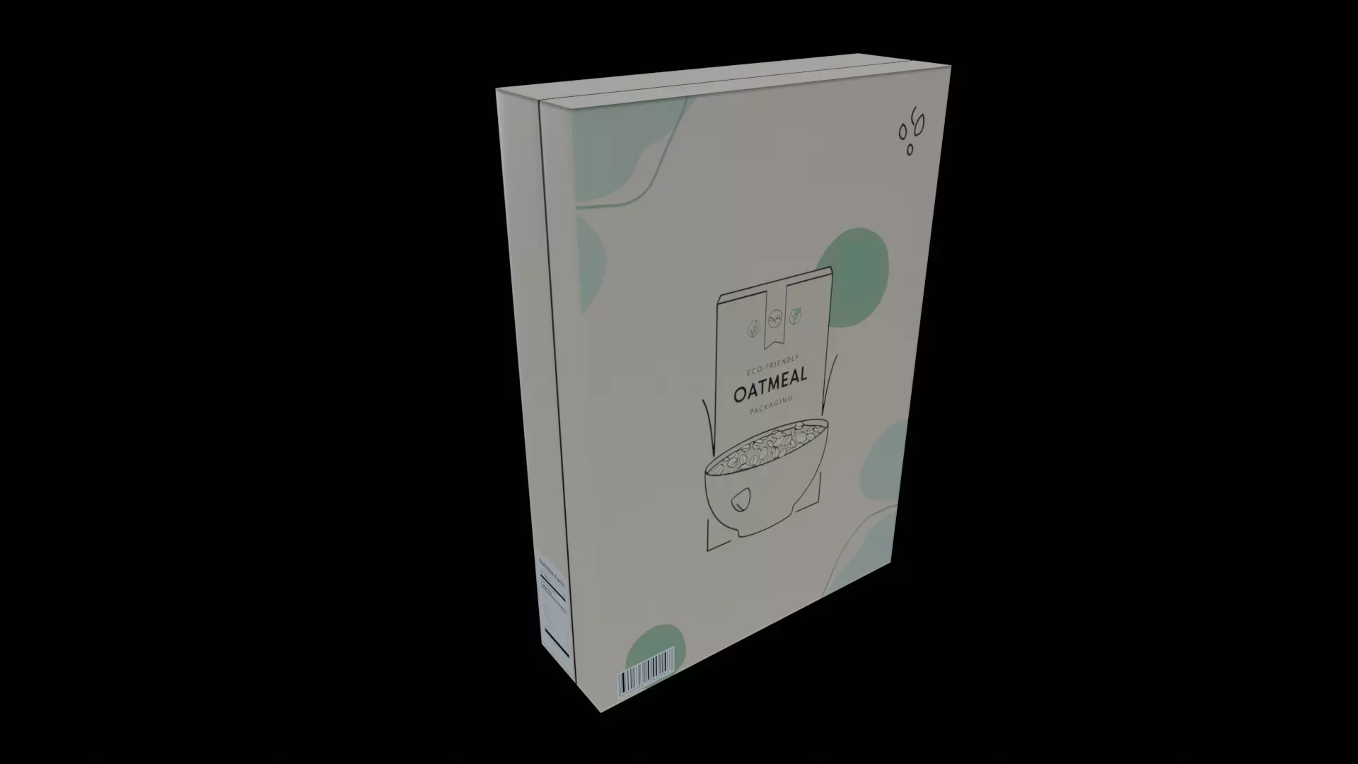 Dry breakfast and cereal-Instant Oatmeal-GAME READY PBR Low-poly 3D model_0