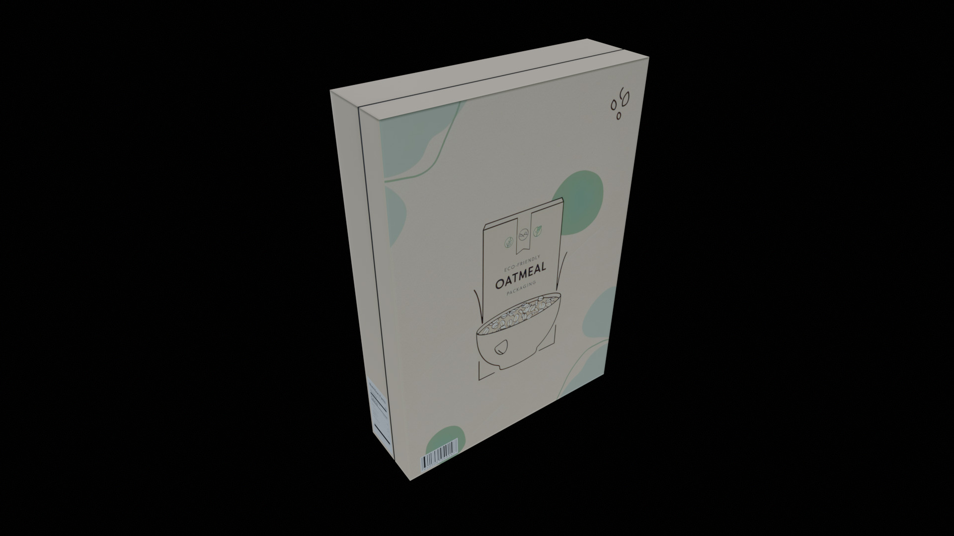 Dry breakfast and cereal-Instant Oatmeal-GAME READY PBR Low-poly 3D model_3