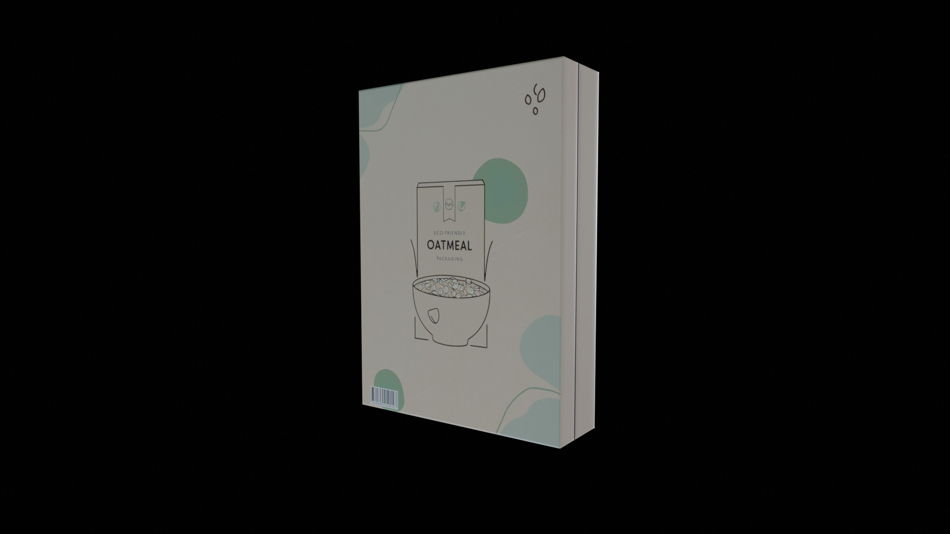 Dry breakfast and cereal-Instant Oatmeal-GAME READY PBR Low-poly 3D model_10