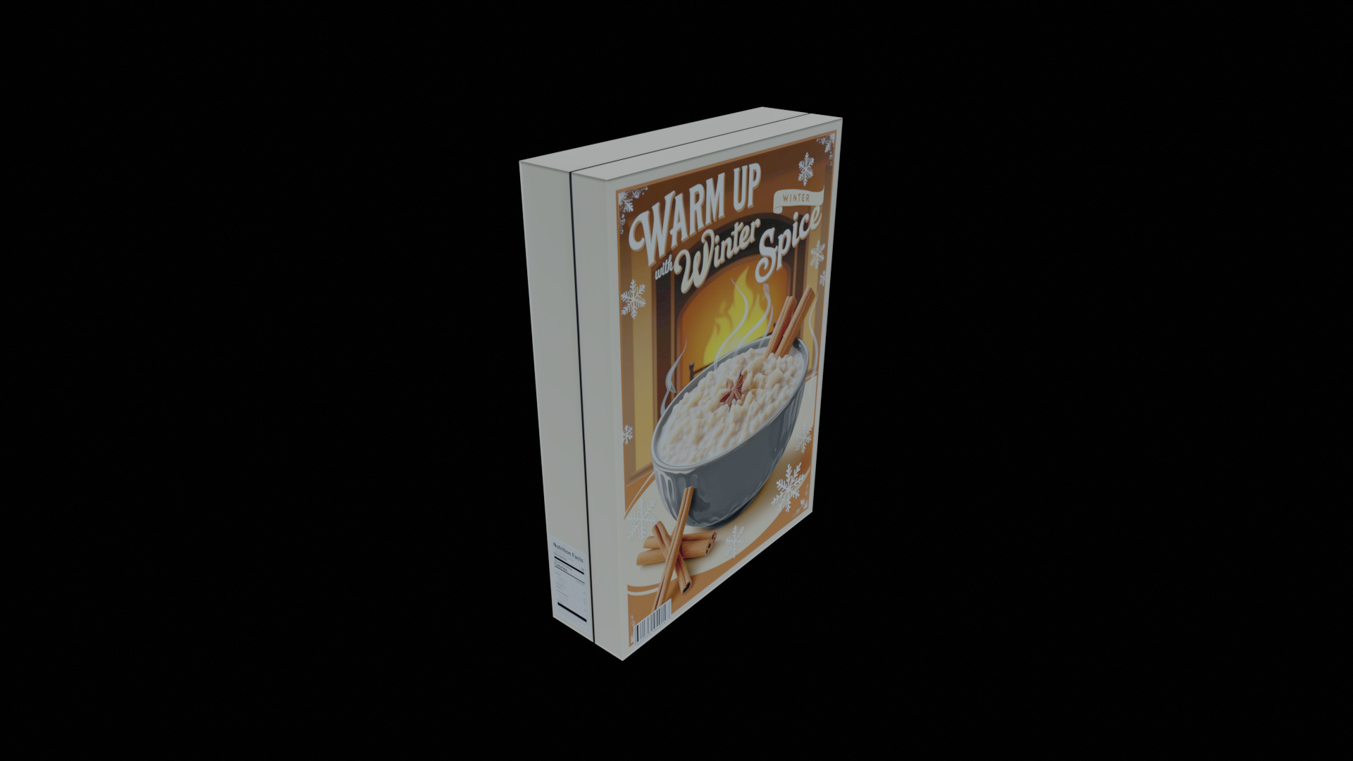 Dry breakfast and cereal-Instant Oatmeal-GAME READY PBR Low-poly 3D model_6