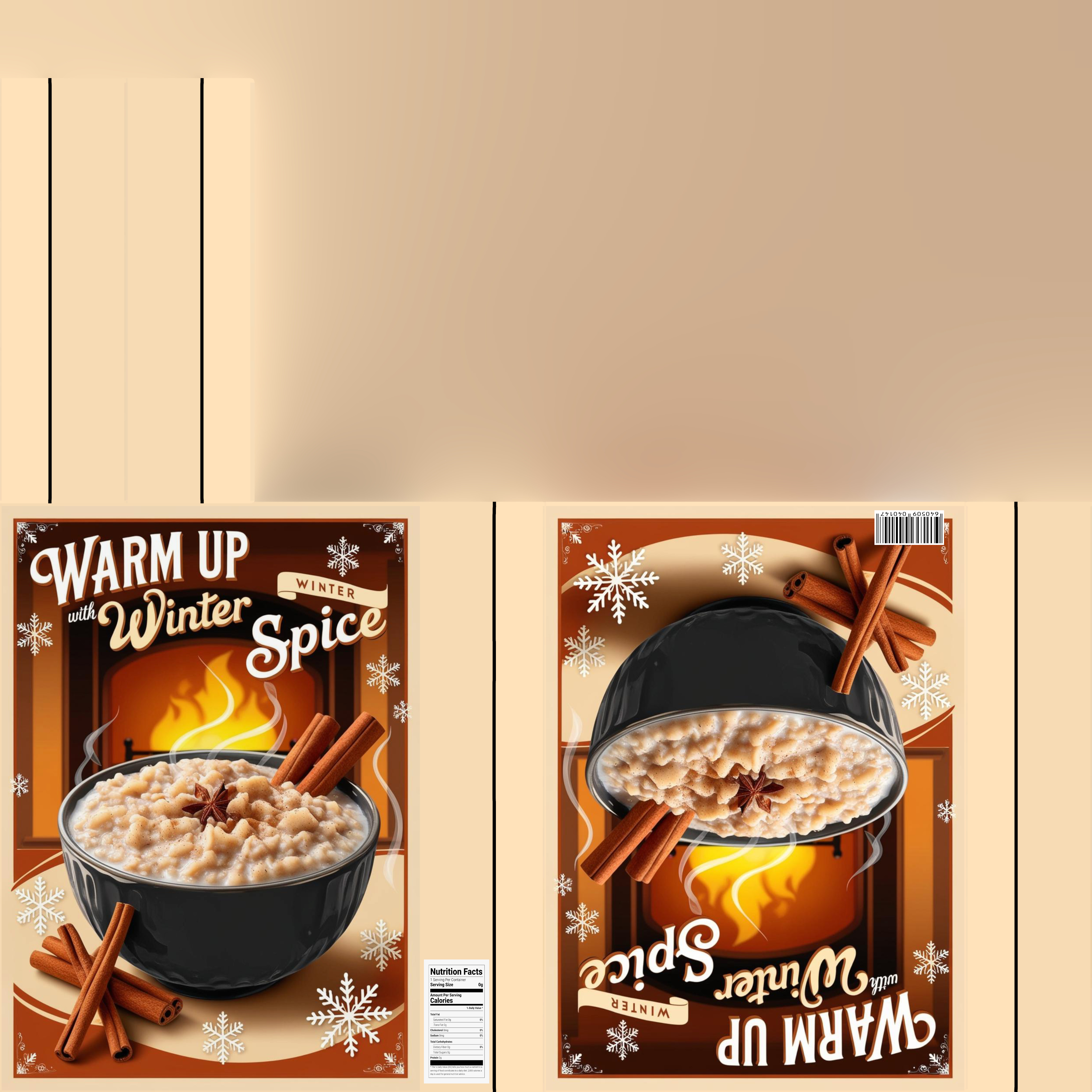 Dry breakfast and cereal-Instant Oatmeal-GAME READY PBR Low-poly 3D model_15