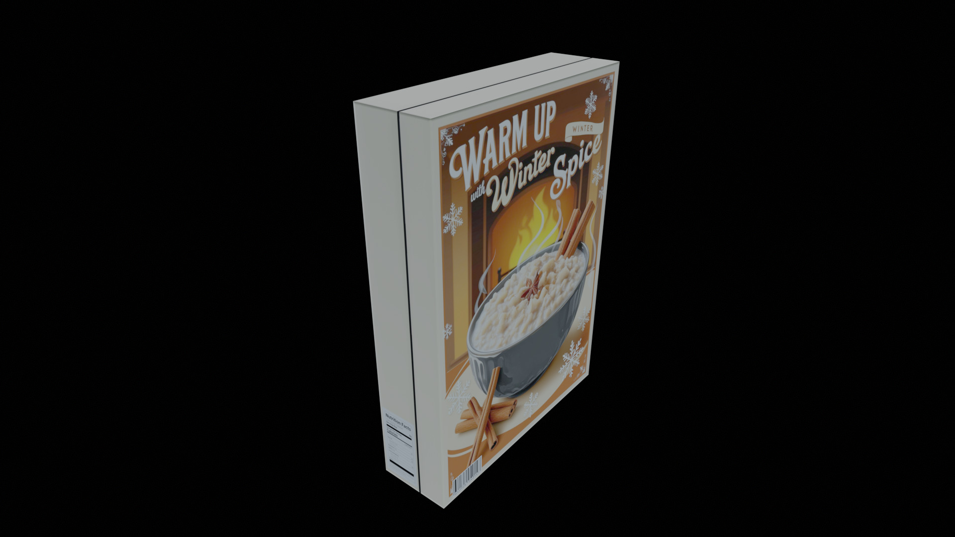 Dry breakfast and cereal-Instant Oatmeal-GAME READY PBR Low-poly 3D model_12