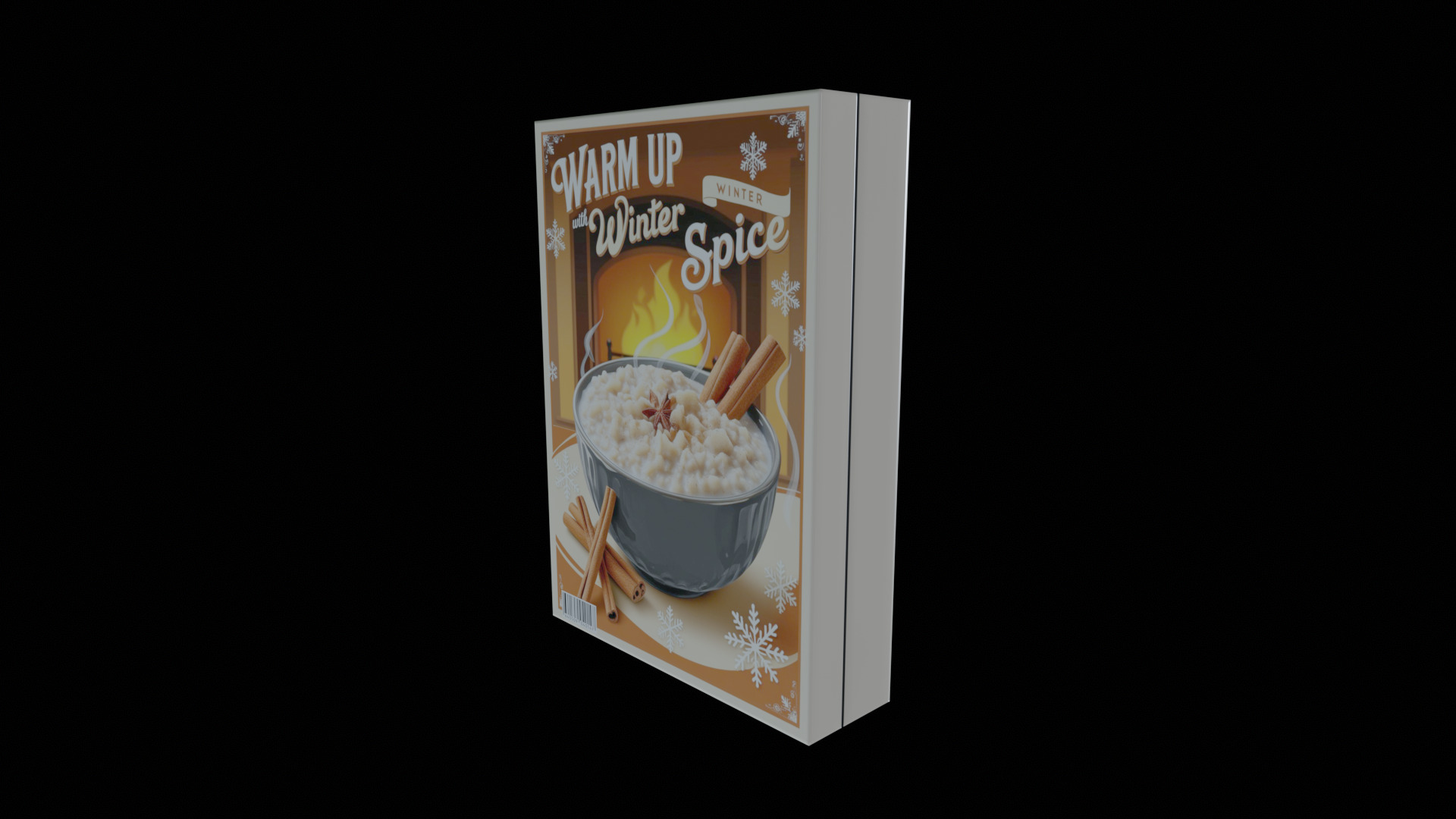 Dry breakfast and cereal-Instant Oatmeal-GAME READY PBR Low-poly 3D model_3
