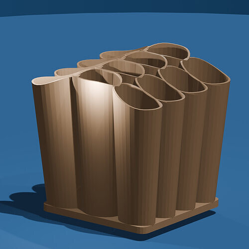 Paint Brush Holder 4x3 3D Printable File 3D print model