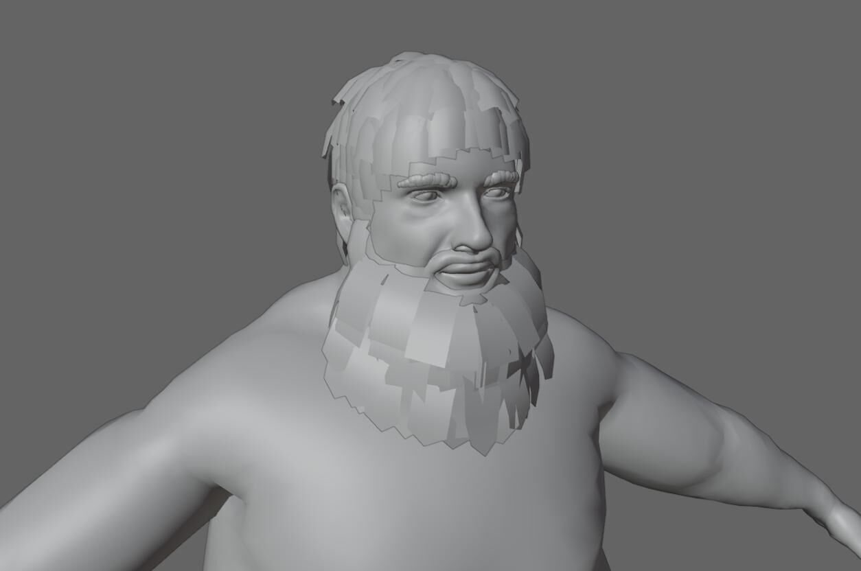 Santa Claus - Fat Man - Papai Noel Low-poly 3D model_24