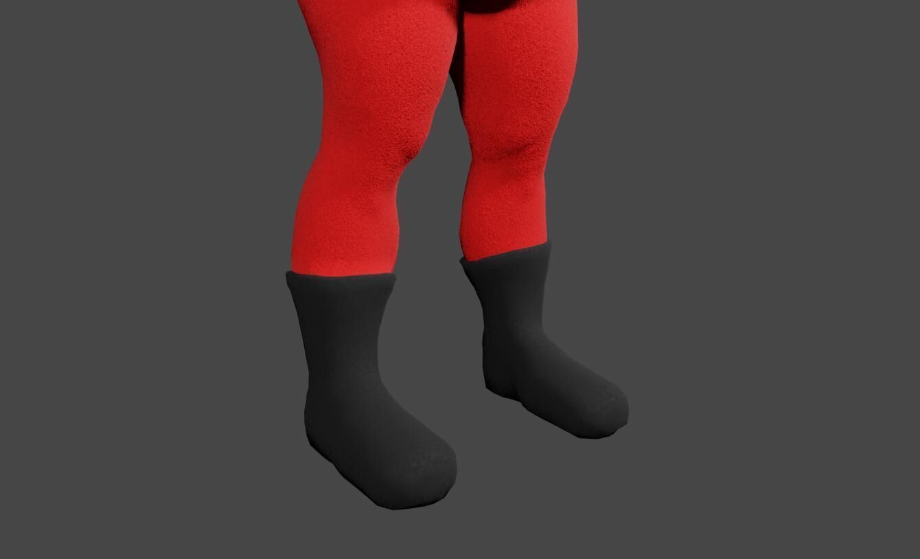 Santa Claus - Fat Man - Papai Noel Low-poly 3D model_18