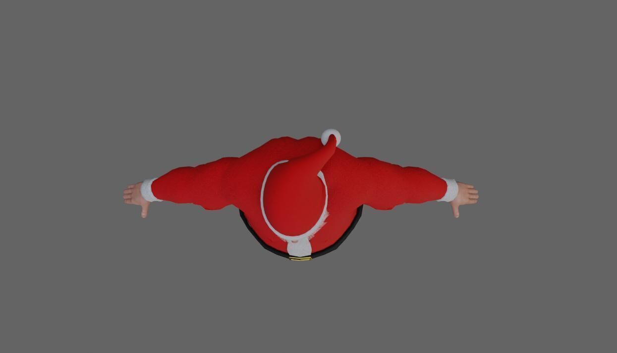 Santa Claus - Fat Man - Papai Noel Low-poly 3D model_20