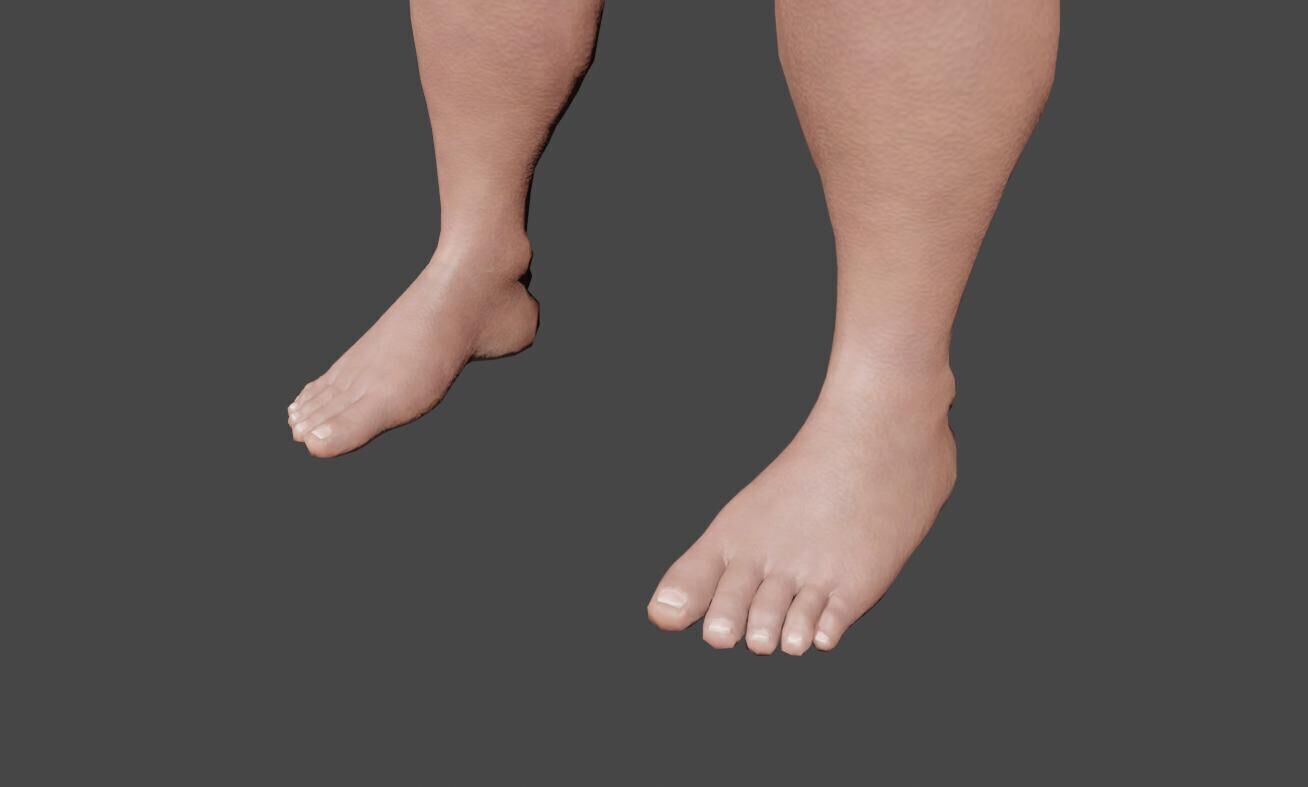 Santa Claus - Fat Man - Papai Noel Low-poly 3D model_10