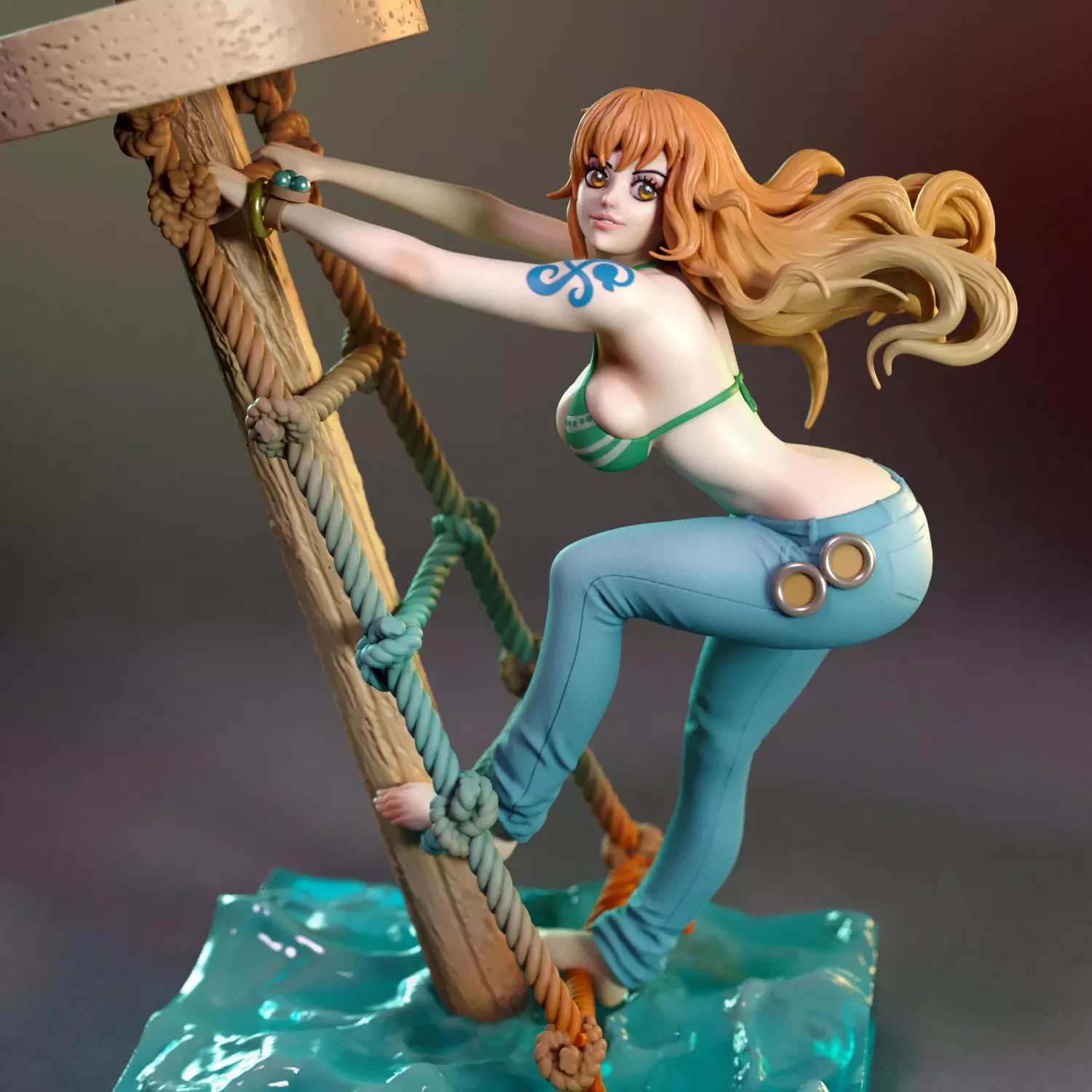 Nami from One Piece 3D print model