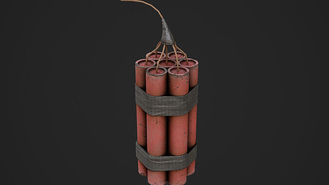 Dynamite Pack Game Ready Low-poly 3D model