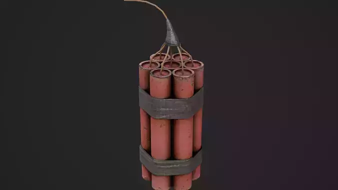 Dynamite Pack Game Ready Low-poly 3D model