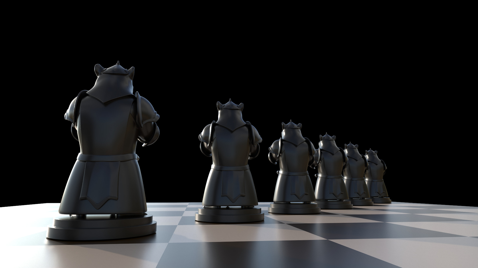 Capybara Knight Bishop Chess 3D print model_12