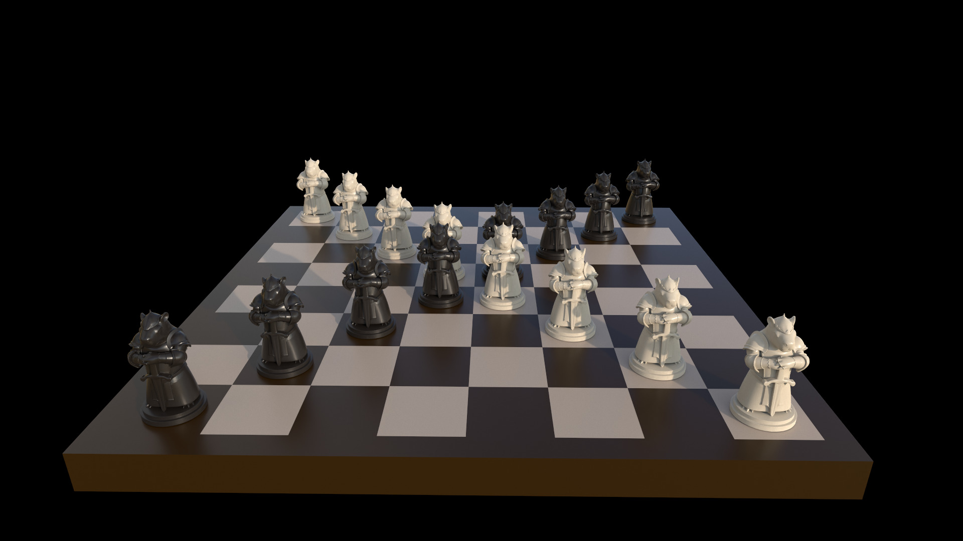 Capybara Knight Bishop Chess 3D print model_10