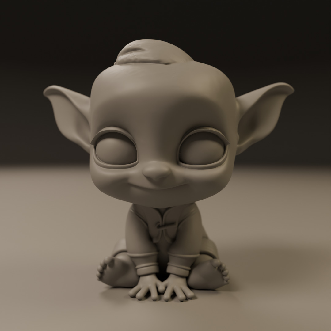 baby elf 3D print model_18
