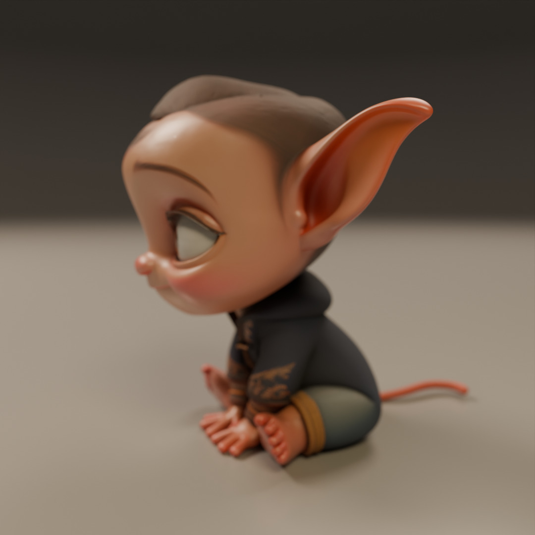 baby elf 3D print model_5