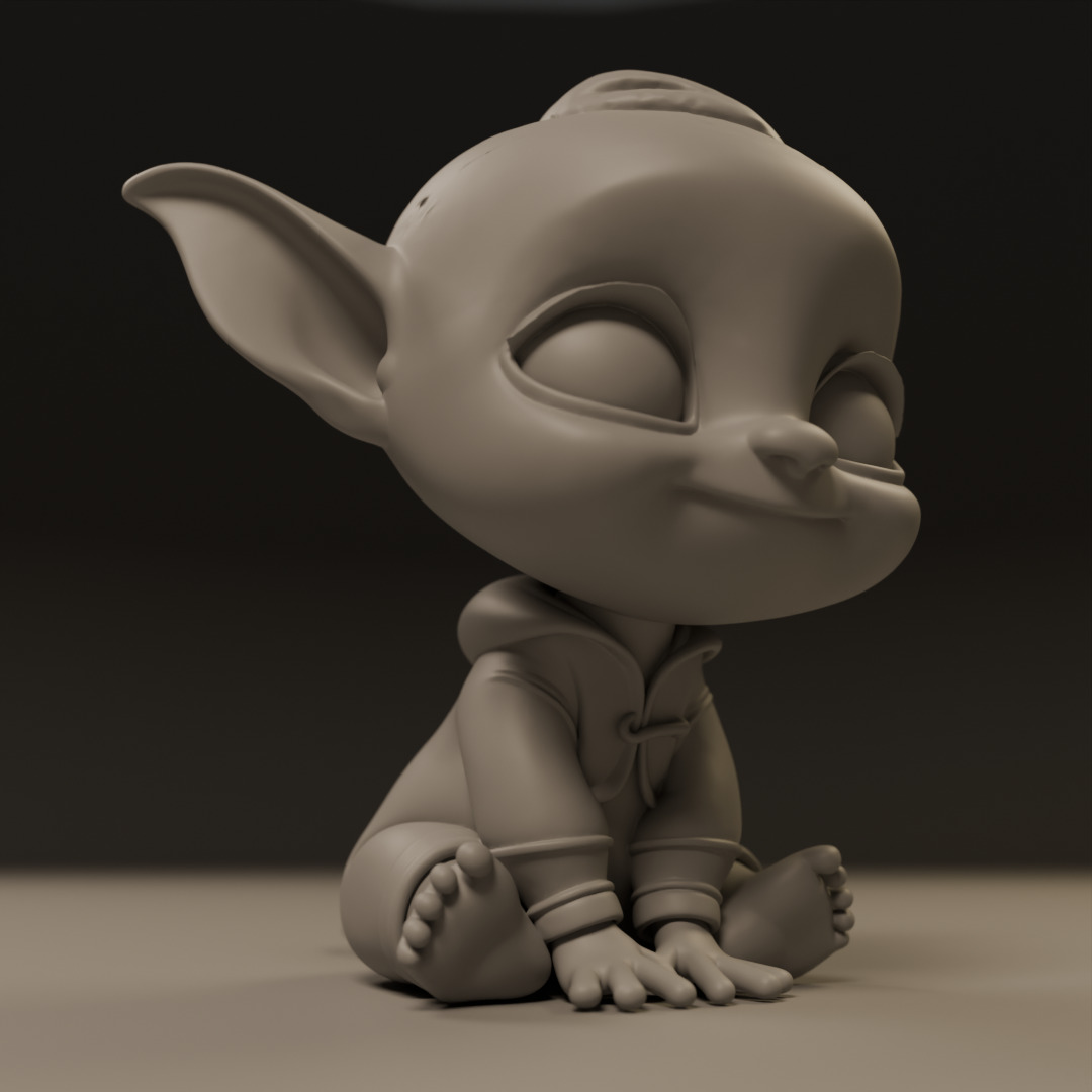 baby elf 3D print model_17