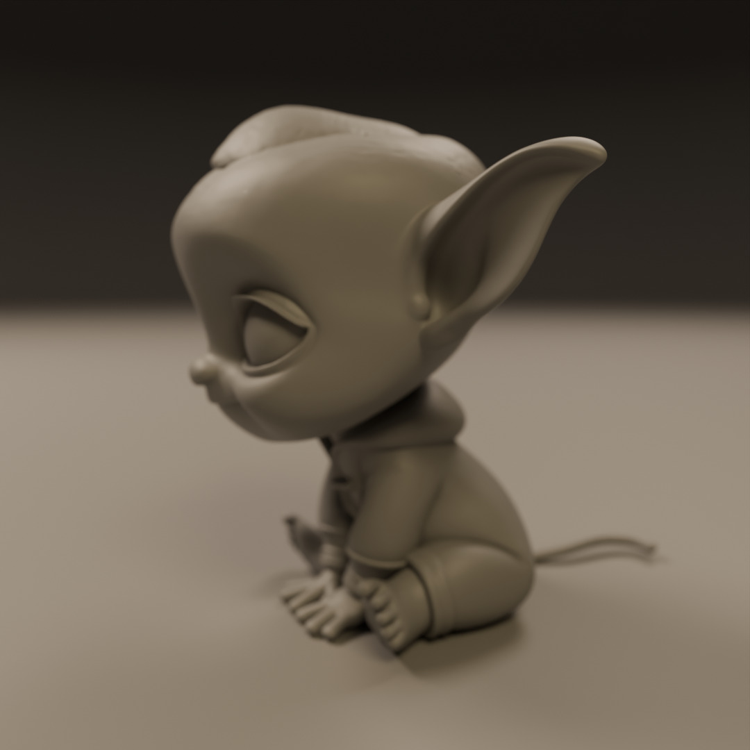 baby elf 3D print model_14