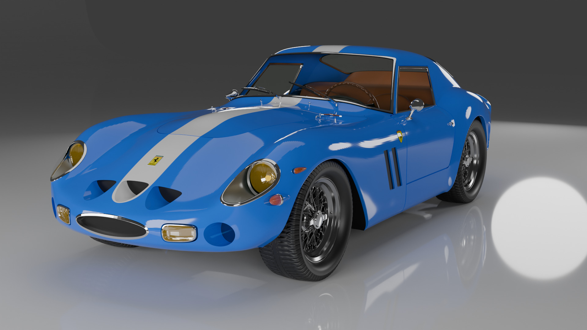 FERRARI 250 GTO 3D model_4