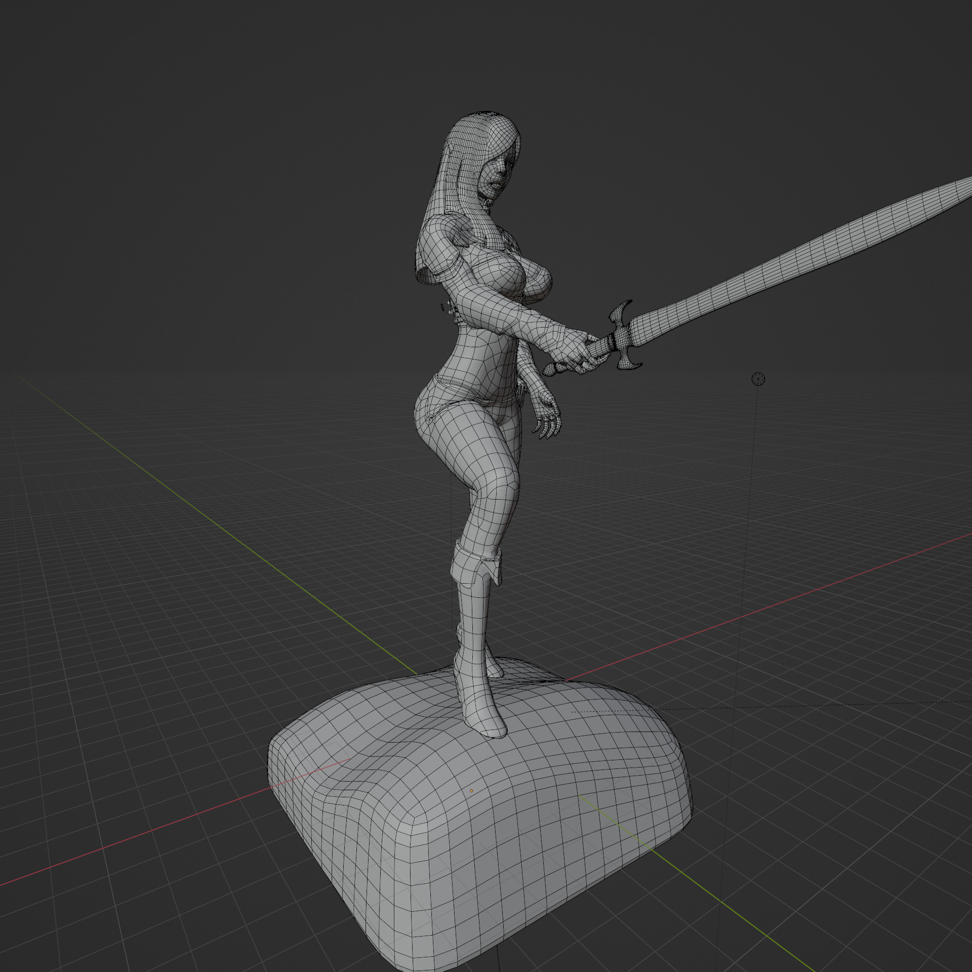 Sexy Elf Warrior 3D Printable Model 3D print model_2
