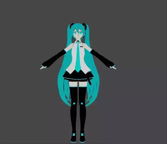Hatsune Miku 3D model