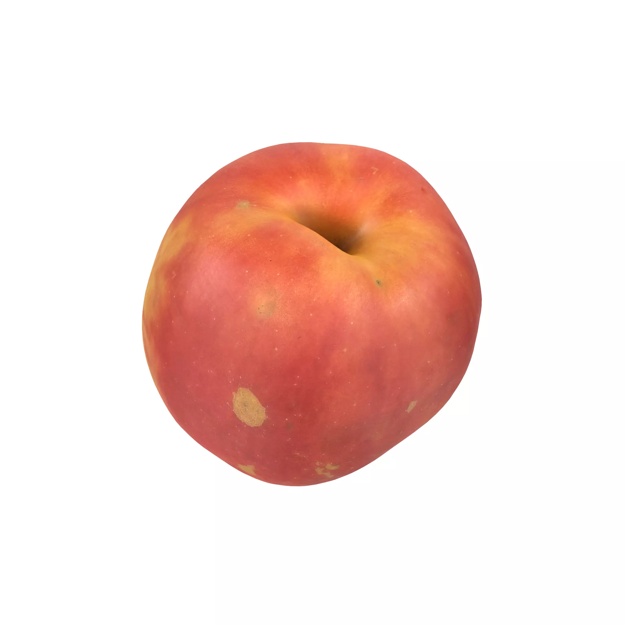 Red Apple Low-poly 3D model_0